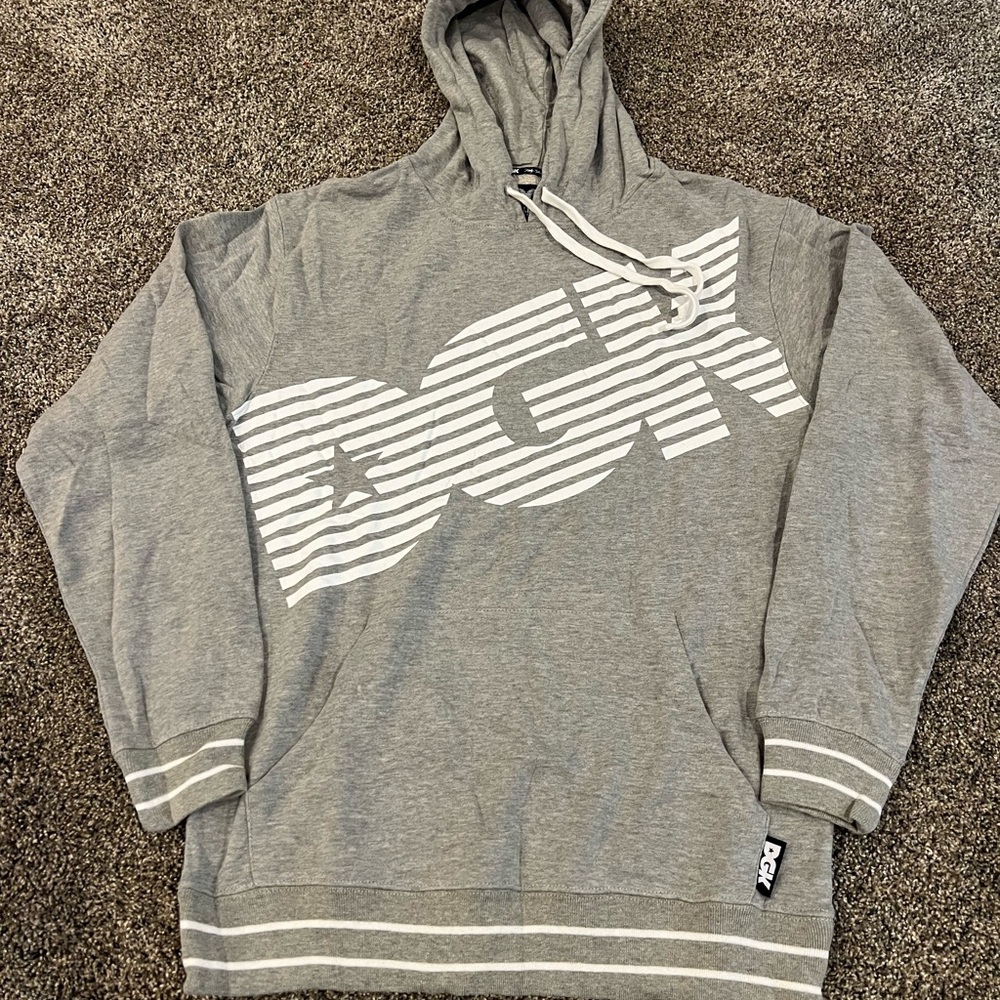 DGK Skateboards Hoodie sweatshirt  Grey For Those Who Came From Nothing M NWT